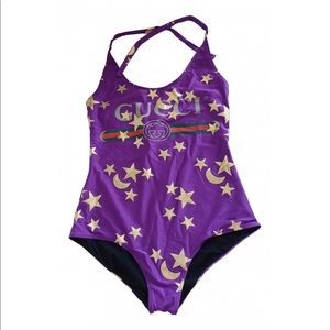 Authentic Rare Gucci Purple Swimsuit Size Medium